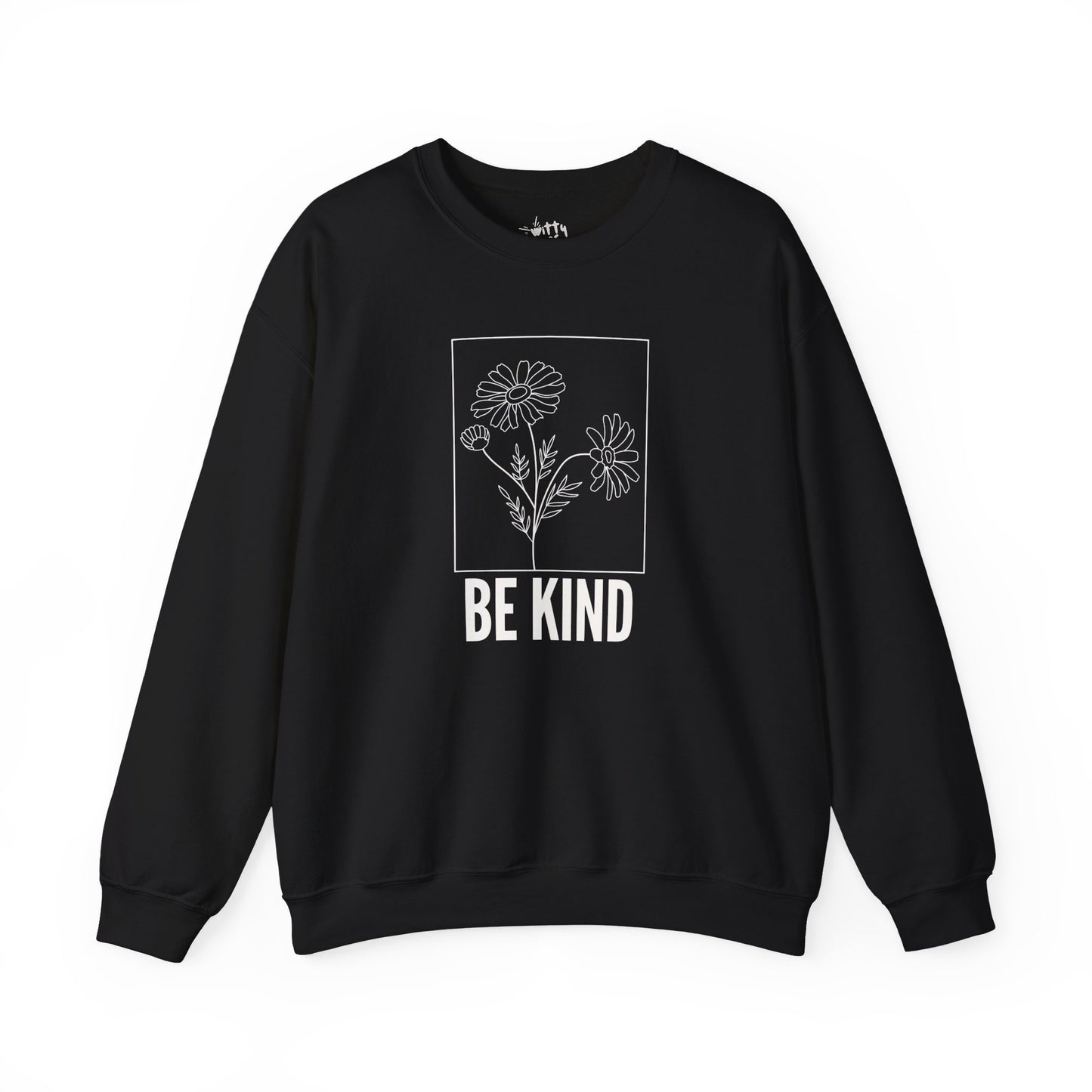 "Be Kind" Minimalist Floral Unisex Crewneck Sweatshirt - Available in 5 Colors