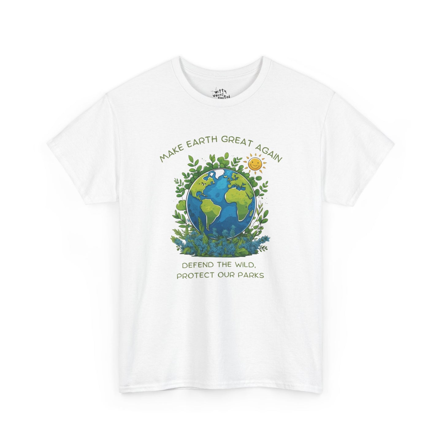 "Make Earth Great Again" Unisex Cotton T-Shirt – Available in 4 Colors