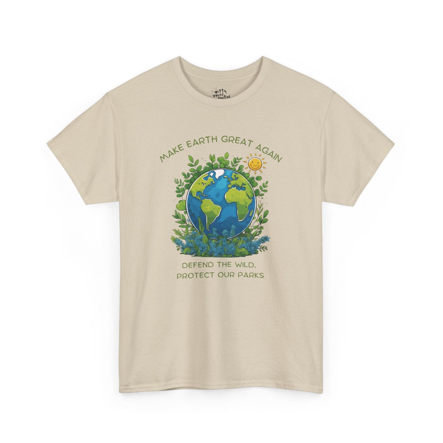 "Make Earth Great Again" Unisex Cotton T-Shirt – Available in 4 Colors