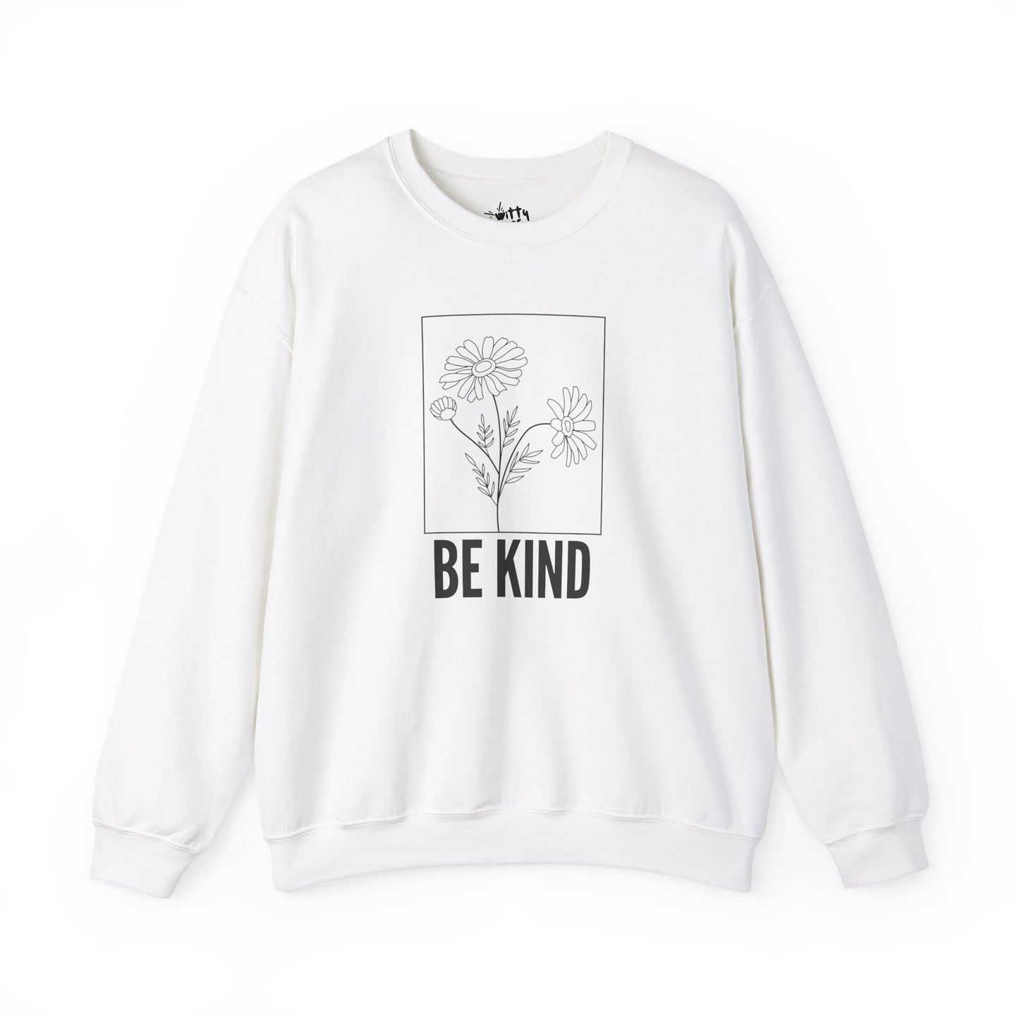 "Be Kind" Minimalist Floral Unisex Crewneck Sweatshirt - Available in 5 Colors