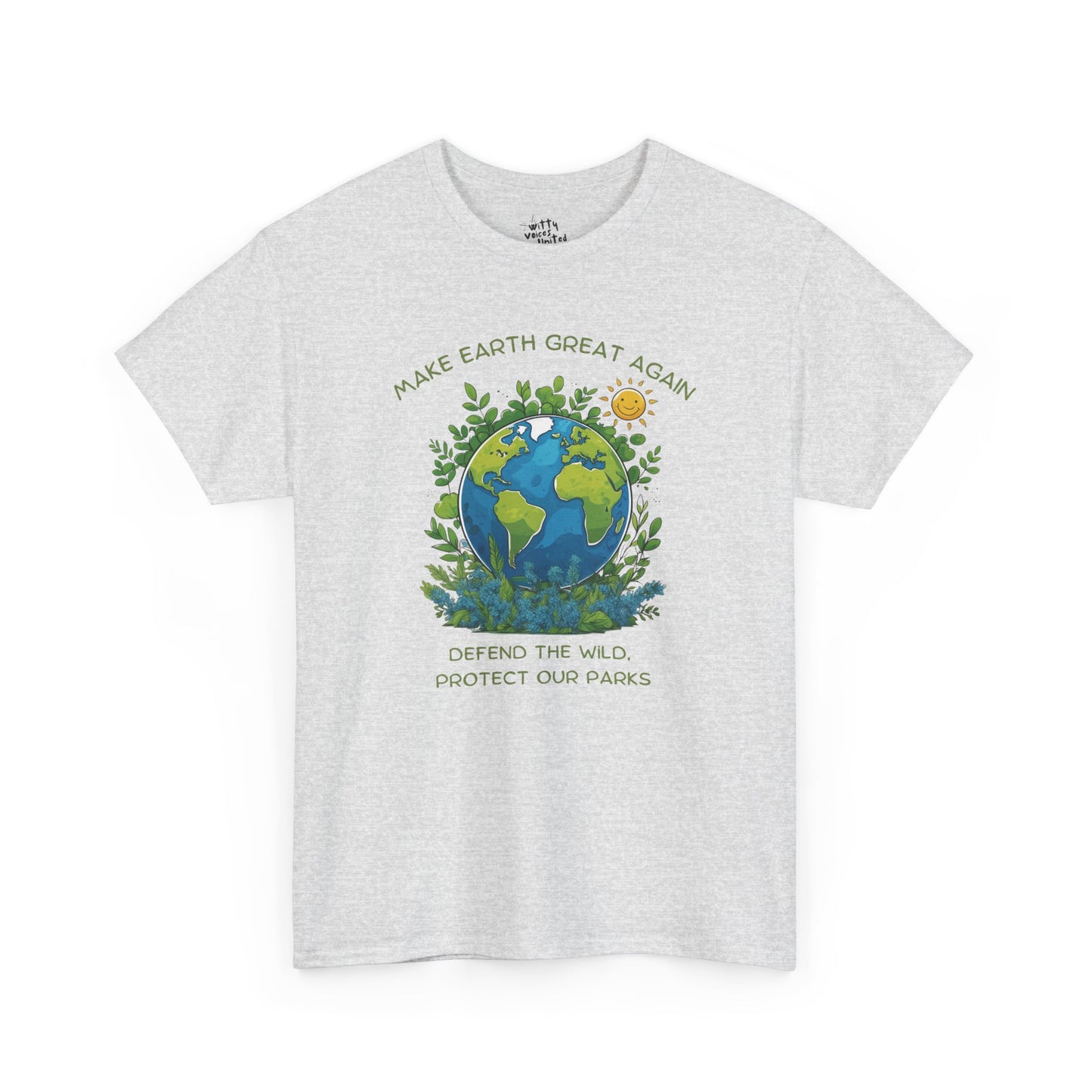 "Make Earth Great Again" Unisex Cotton T-Shirt – Available in 4 Colors