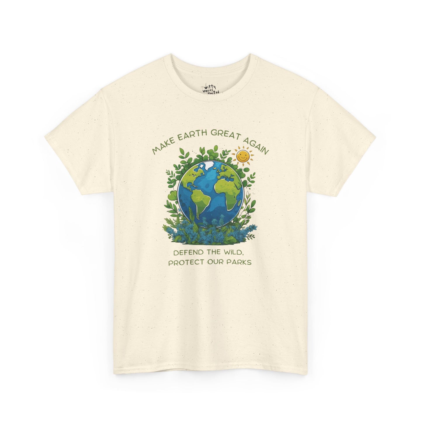"Make Earth Great Again" Unisex Cotton T-Shirt – Available in 4 Colors