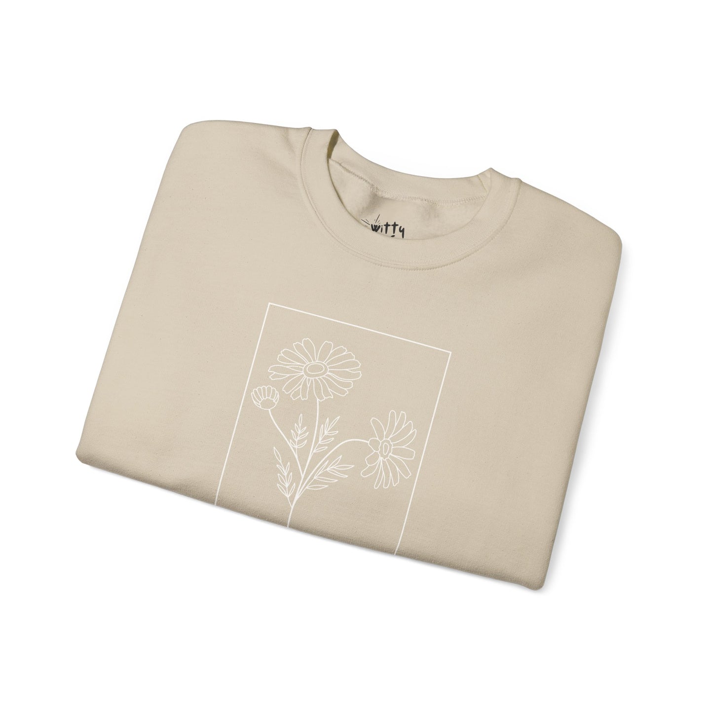 "Be Kind" Minimalist Floral Unisex Crewneck Sweatshirt - Available in 5 Colors