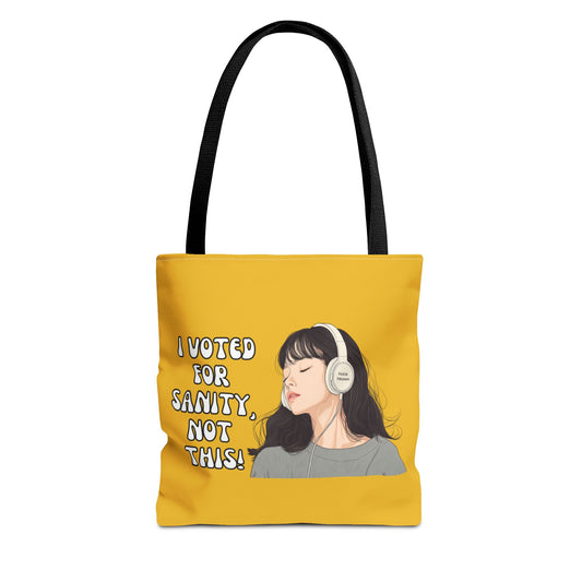 "I Voted for Sanity" Fearless Women Tote Bag – 3 Sizes