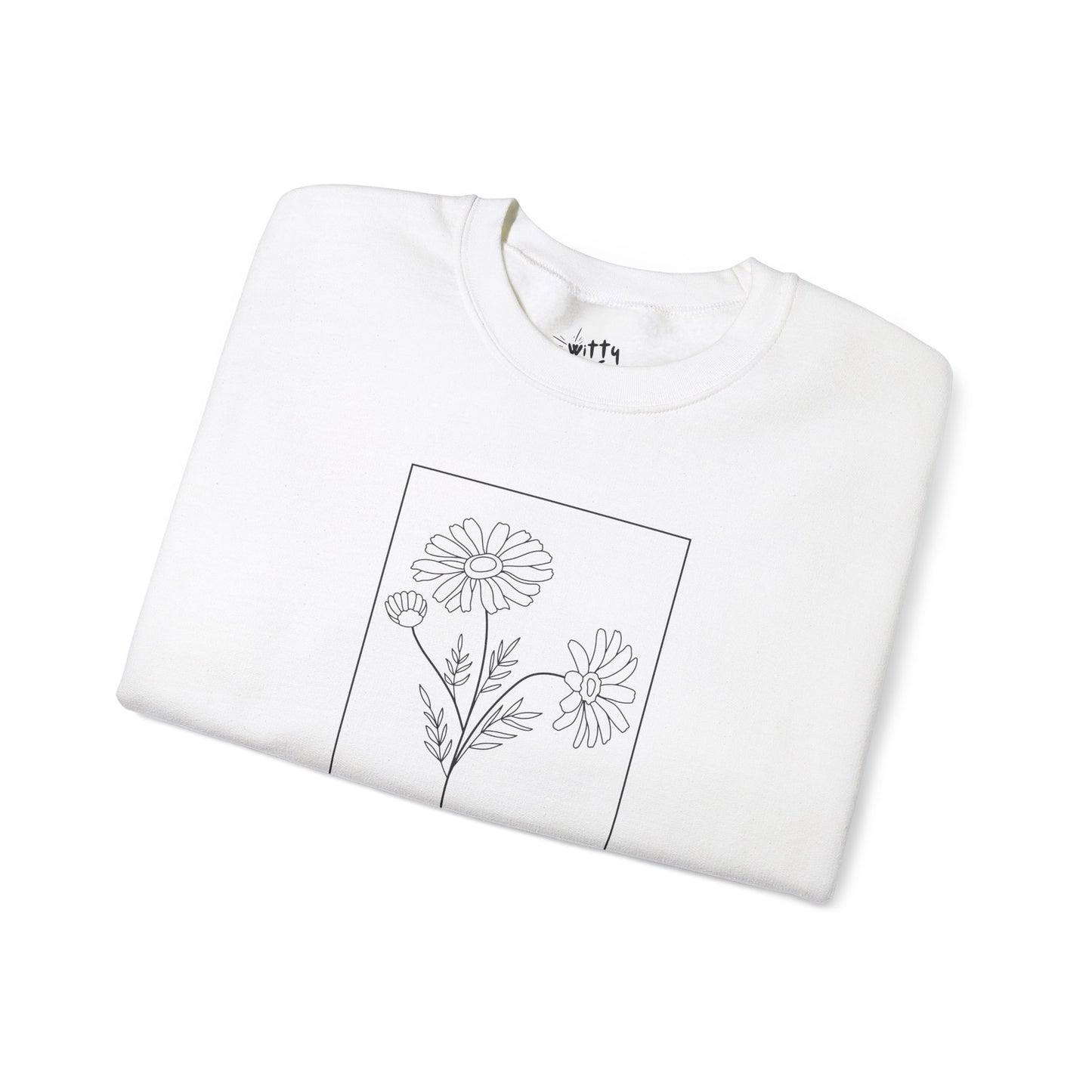 "Be Kind" Minimalist Floral Unisex Crewneck Sweatshirt - Available in 5 Colors