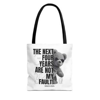 "Not My Fault!" Gangsta Teddy Bear Tote Bag – 3 Sizes
