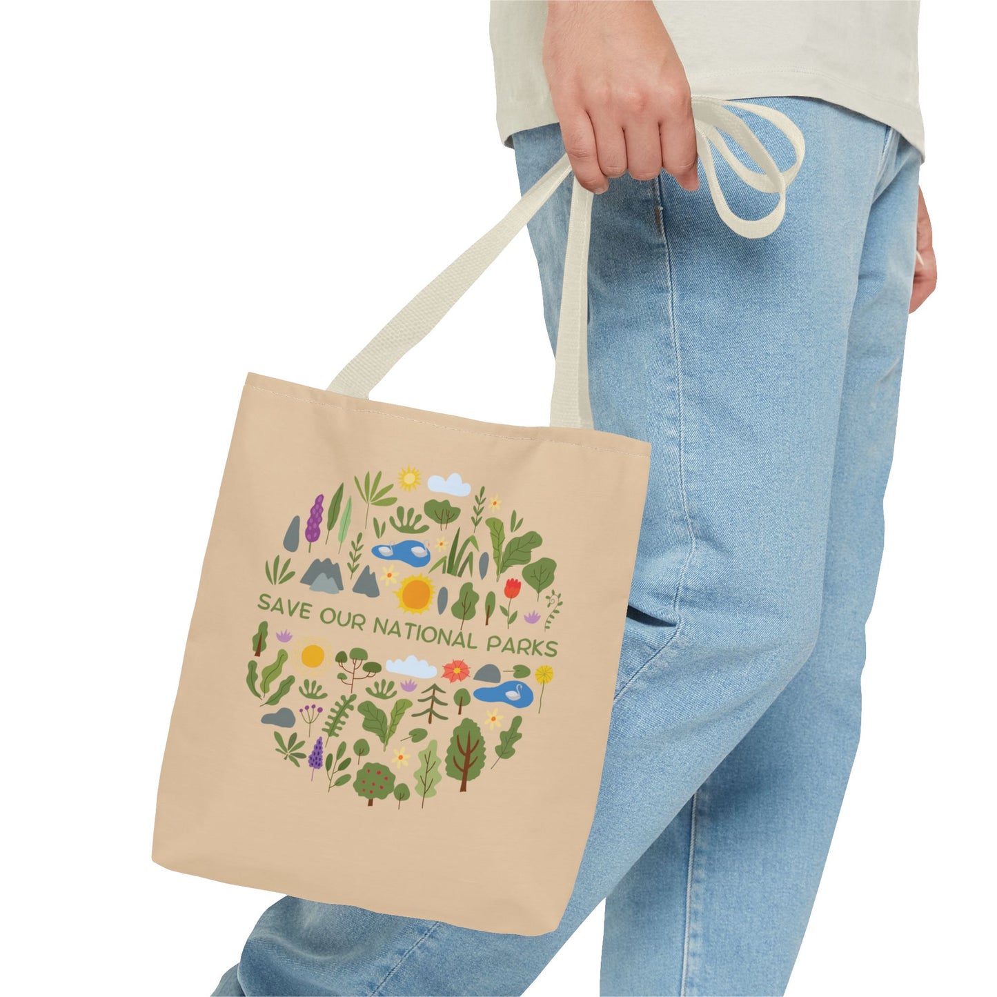 “Save Our National Parks” Nature Lover Tote Bag - 3 Sizes