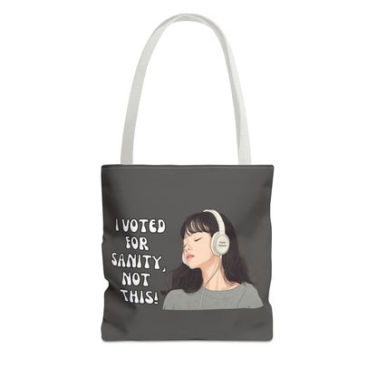 "I Voted for Sanity" Fearless Women Tote Bag – 3 Sizes