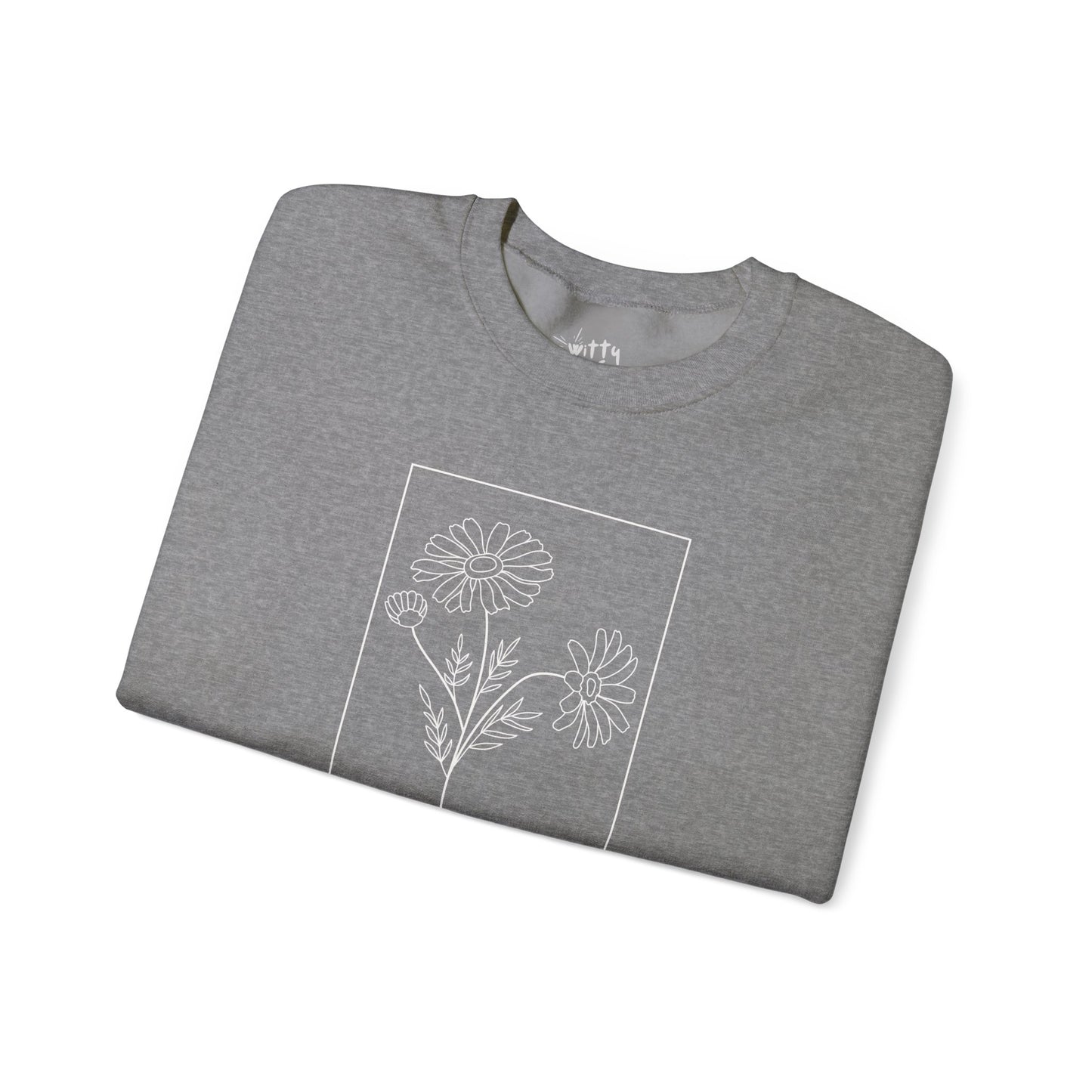 "Be Kind" Minimalist Floral Unisex Crewneck Sweatshirt - Available in 5 Colors