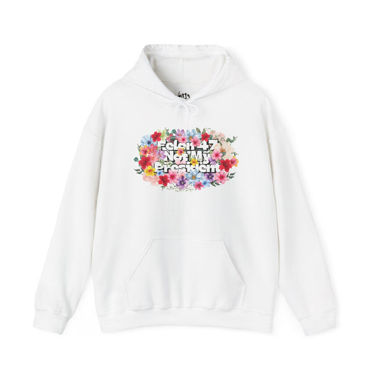 "Felon 47 Not My President" Bold Summer Floral Unisex Hoodie - Available in 3 Colors