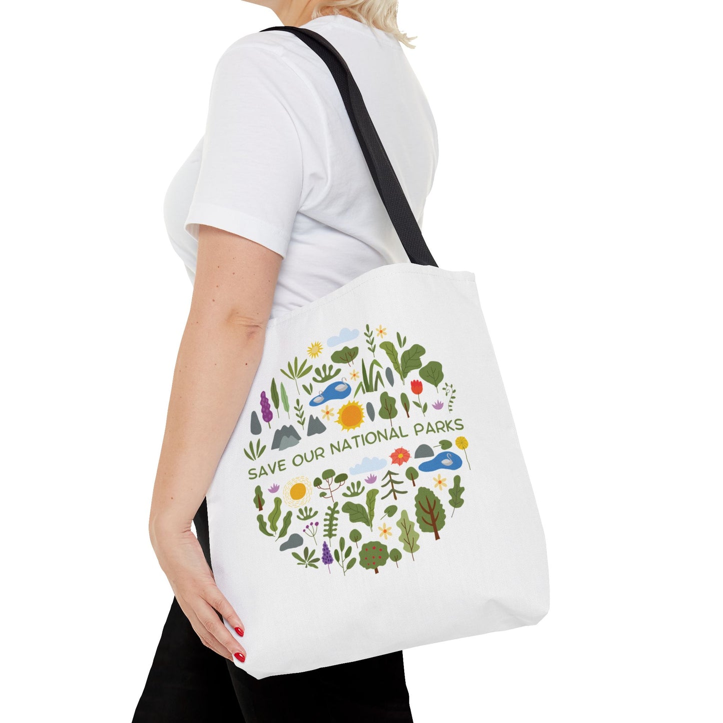 “Save Our National Parks” Nature Lover Tote Bag - 3 Sizes