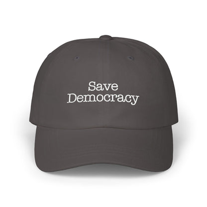 Save Democracy Unisex Adjustable Classic Baseball Hat - Available in 2 Dark Colors
