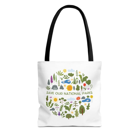 “Save Our National Parks” Nature Lover Tote Bag - 3 Sizes
