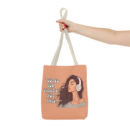 "I Voted for Sanity" Fearless Women Tote Bag – 3 Sizes