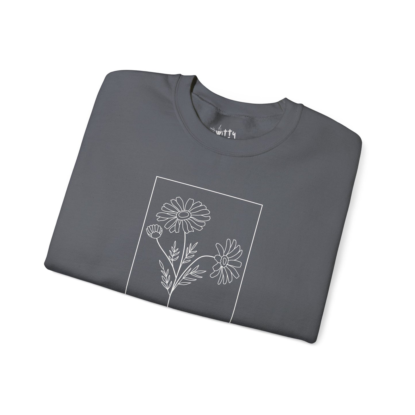 "Be Kind" Minimalist Floral Unisex Crewneck Sweatshirt - Available in 5 Colors