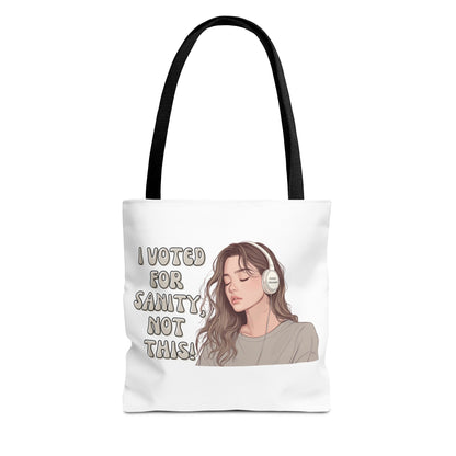 "I Voted for Sanity" Fearless Women Tote Bag – 3 Sizes