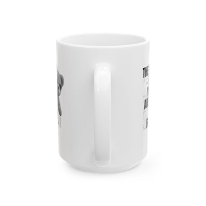"Not My Fault!" Gangsta Teddy Bear – White Ceramic Mug (15oz)