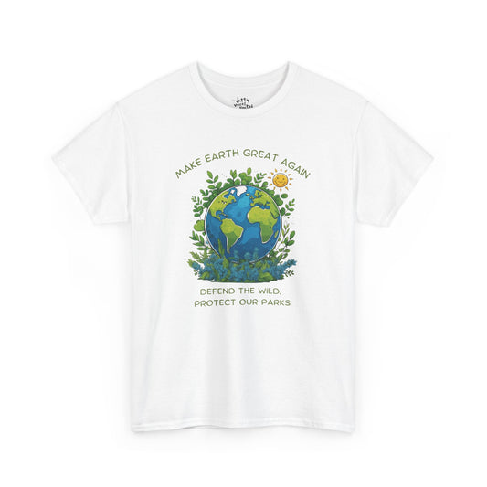 "Make Earth Great Again" Unisex Cotton T-Shirt – Available in 4 Colors