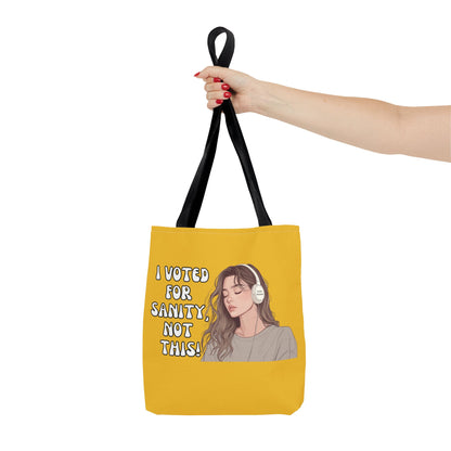 "I Voted for Sanity" Fearless Women Tote Bag – 3 Sizes