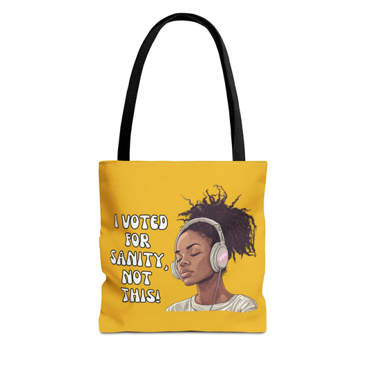 "I Voted for Sanity" Fearless Women Tote Bag – 3 Sizes