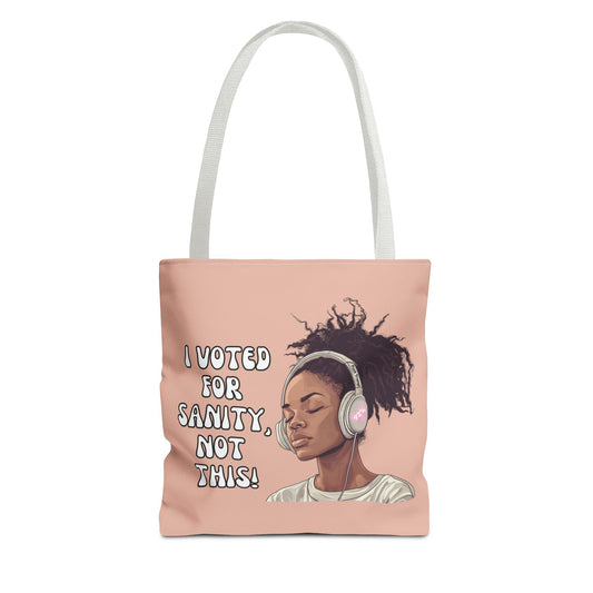 "I Voted for Sanity" Fearless Women Tote Bag – 3 Sizes