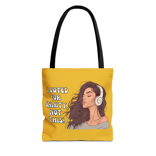 "I Voted for Sanity" Fearless Women Tote Bag – 3 Sizes
