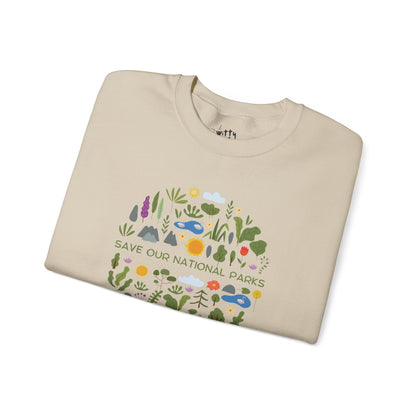 “Save Our National Parks” Unisex Crewneck Sweatshirt - Available in 4 Colors