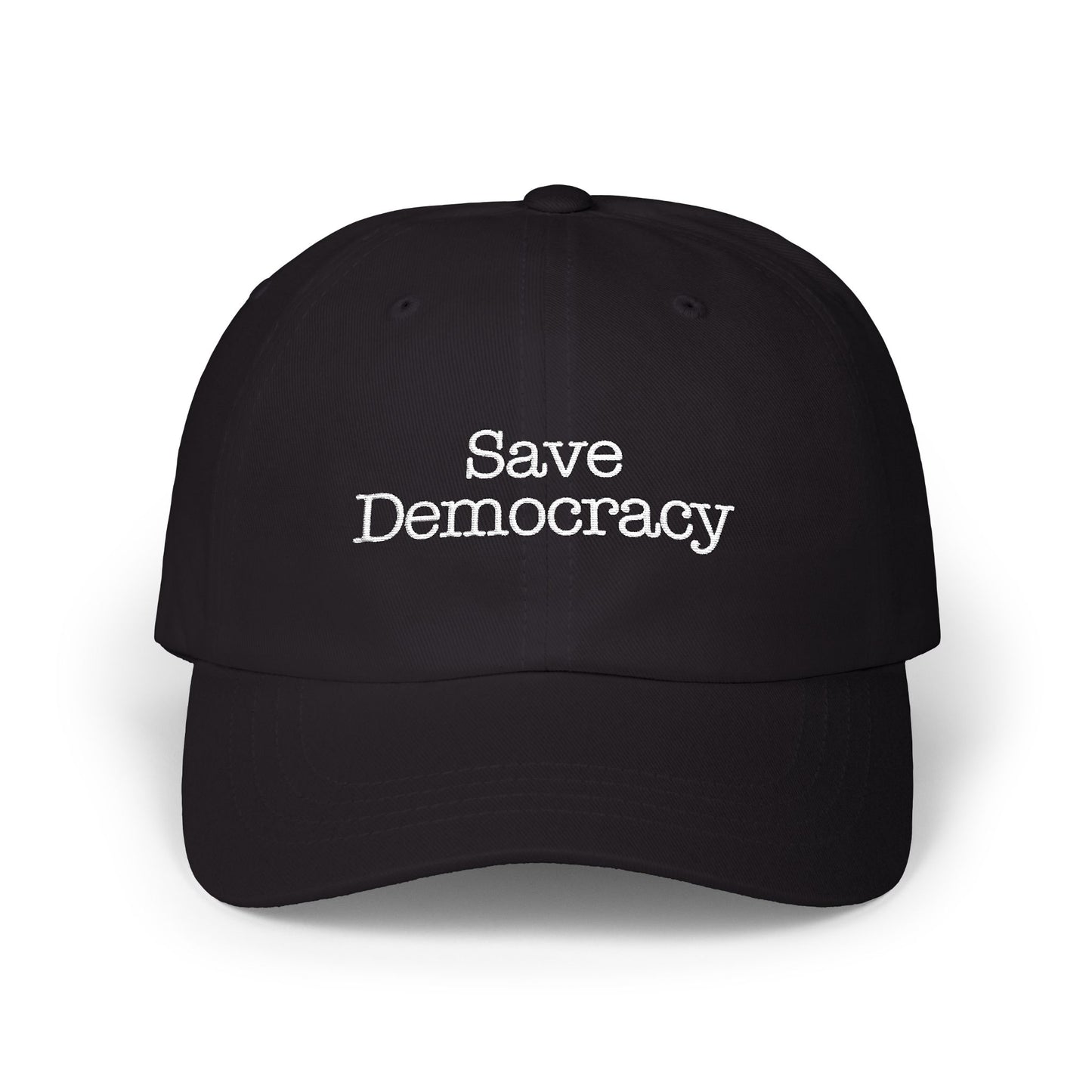 Save Democracy Unisex Adjustable Classic Baseball Hat - Available in 2 Dark Colors