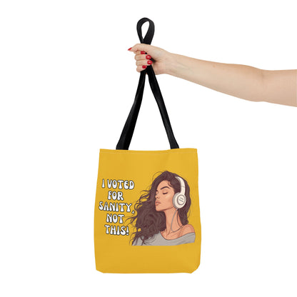 "I Voted for Sanity" Fearless Women Tote Bag – 3 Sizes