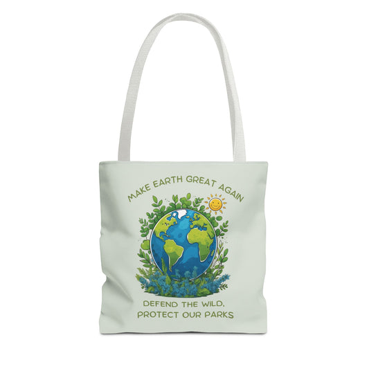 "Make Earth Great Again" Nature Lover Tote Bag - 3 Sizes