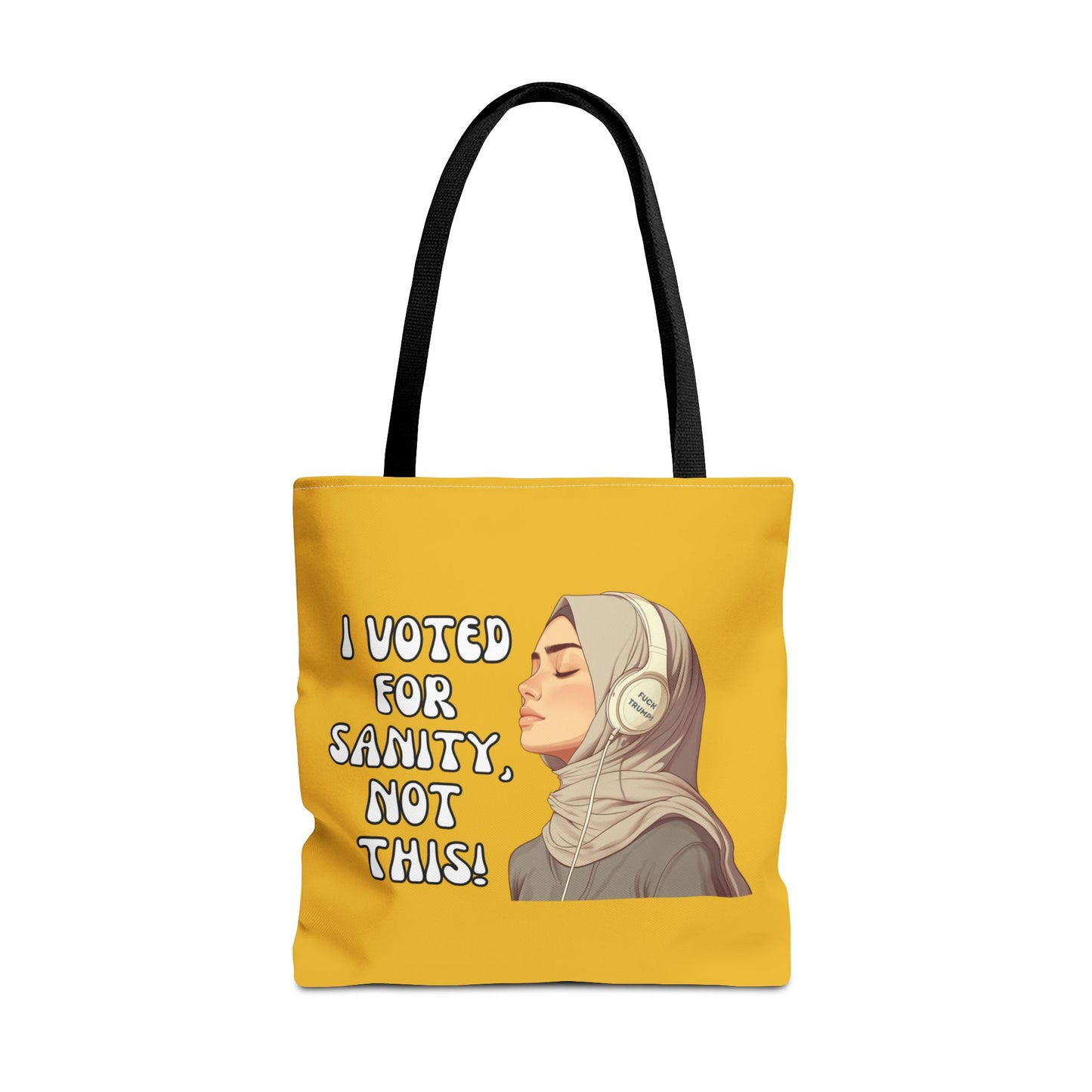 "I Voted for Sanity" Fearless Women Tote Bag – 3 Sizes - Yellow