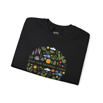 “Save Our National Parks” Unisex Crewneck Sweatshirt - Available in 4 Colors