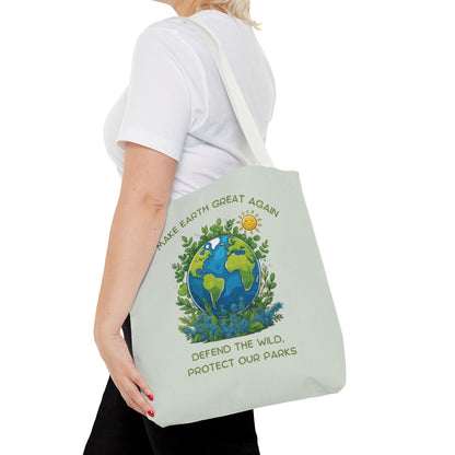 "Make Earth Great Again" Nature Lover Tote Bag - 3 Sizes