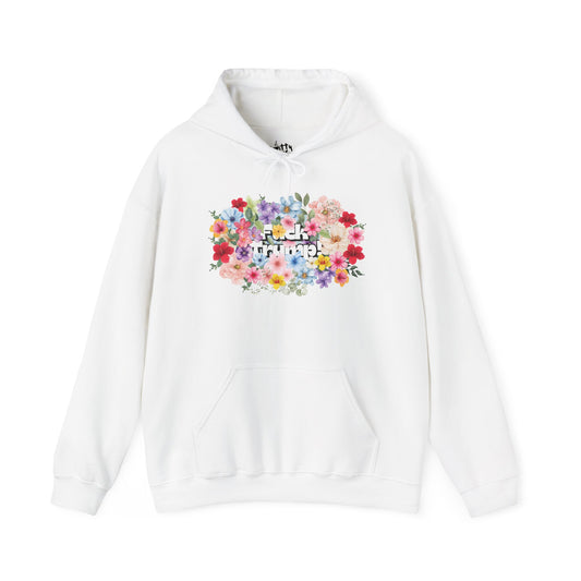 "F*ck Trump" Bold Summer Floral Unisex Hoodie - Available in 4 Colors