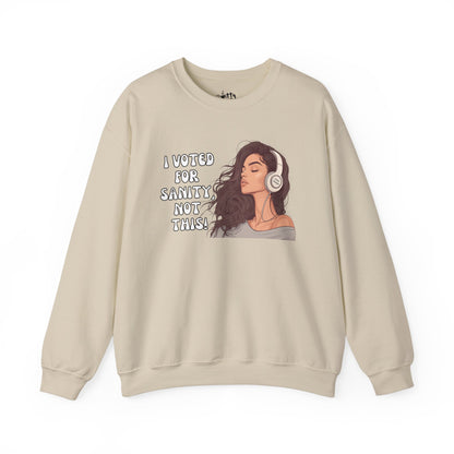 "I Voted for Sanity" Fearless Women Unisex Crewneck Sweatshirt - Available in 4 Colors