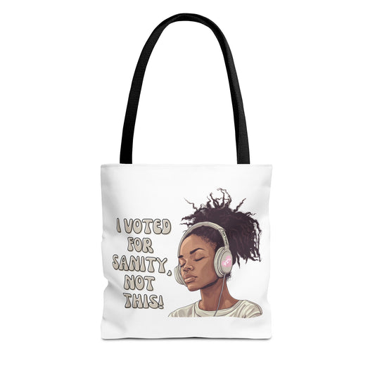 "I Voted for Sanity" Fearless Women Tote Bag – 3 Sizes