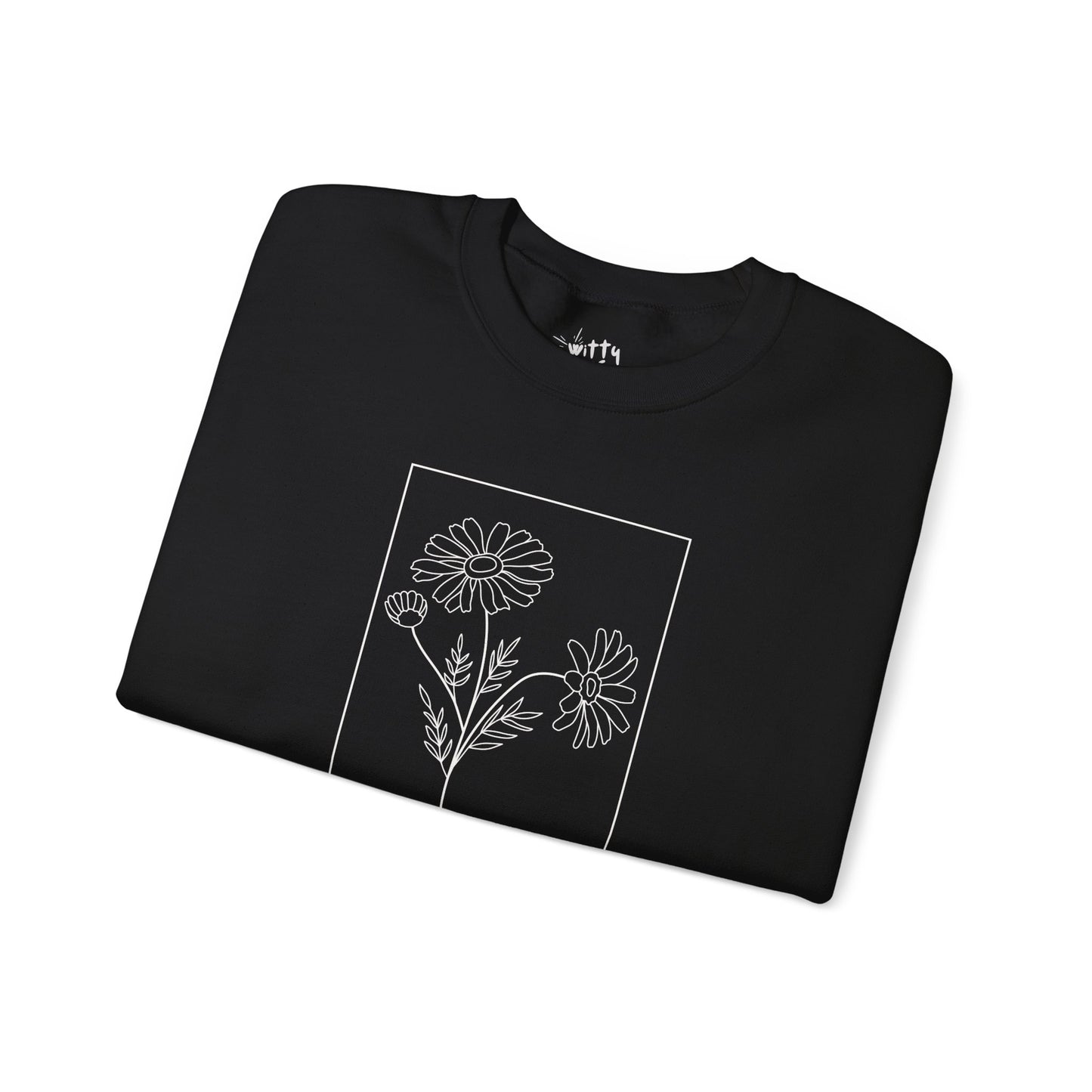 "Be Kind" Minimalist Floral Unisex Crewneck Sweatshirt - Available in 5 Colors