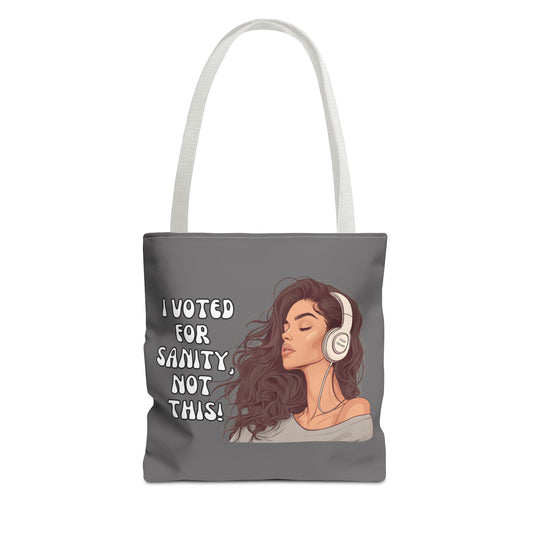 "I Voted for Sanity" Fearless Women Tote Bag – 3 Sizes