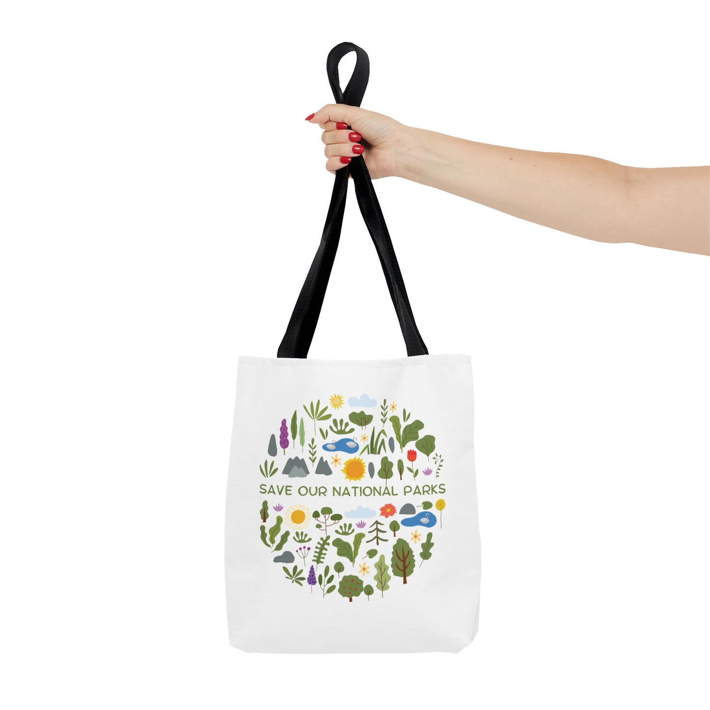 “Save Our National Parks” Nature Lover Tote Bag - 3 Sizes