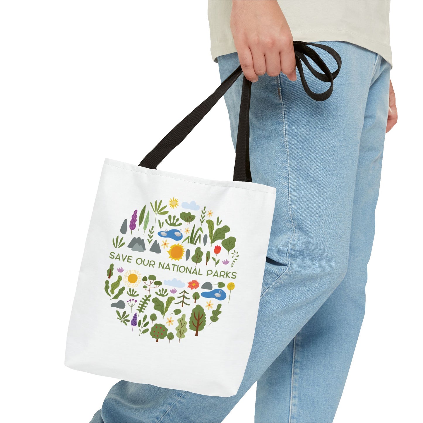 “Save Our National Parks” Nature Lover Tote Bag - 3 Sizes