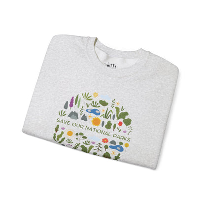 “Save Our National Parks” Unisex Crewneck Sweatshirt - Available in 4 Colors