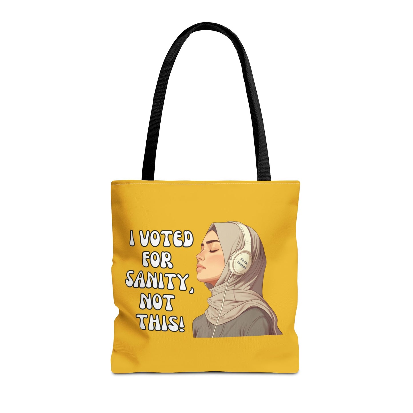 "I Voted for Sanity" Fearless Women Tote Bag – 3 Sizes - Yellow