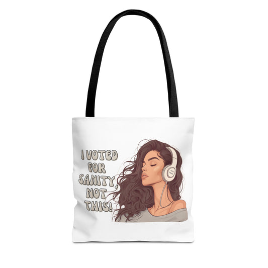"I Voted for Sanity" Fearless Women Tote Bag – 3 Sizes