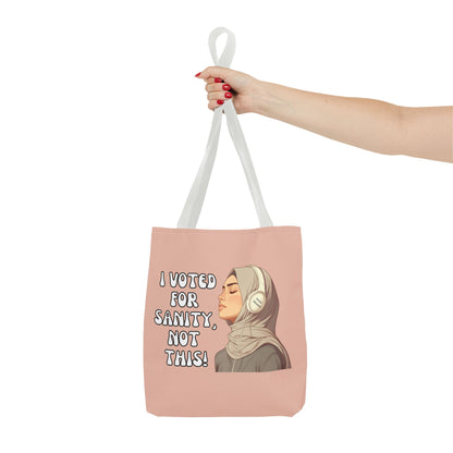 "I Voted for Sanity" Fearless Women Tote Bag – 3 Sizes