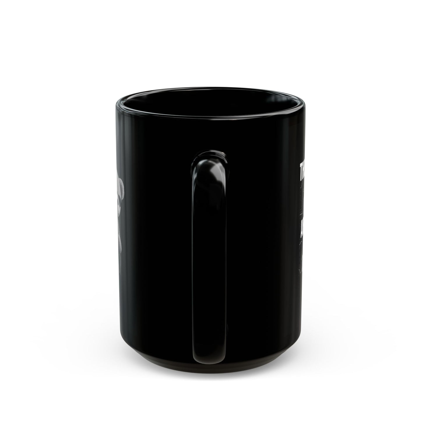 "Not My Fault!" Gangsta Teddy Bear – Black Ceramic Mug (15oz)
