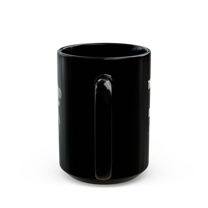 "Not My Fault!" Gangsta Teddy Bear – Black Ceramic Mug (15oz)